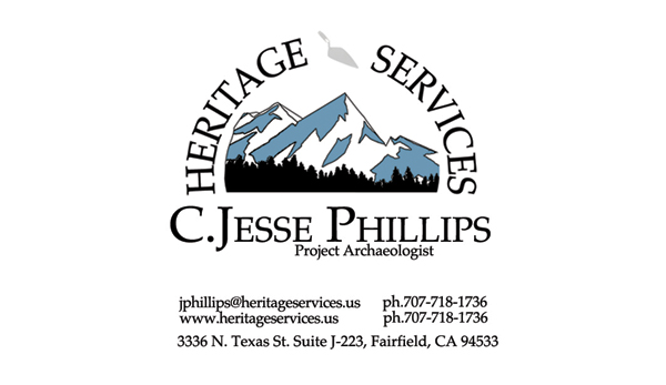 Heritage Services business card