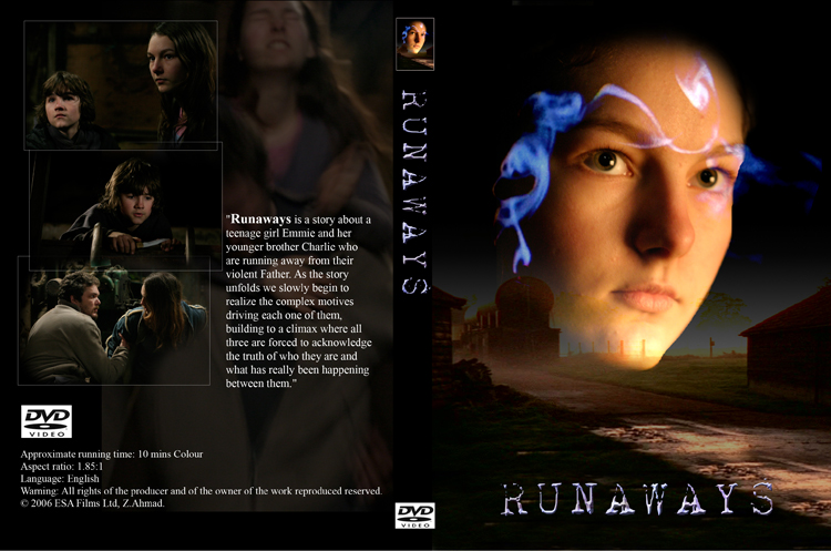Runaways independent film DVD cover artwork