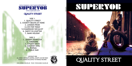 Superyob Quality Street album front and back artwork
